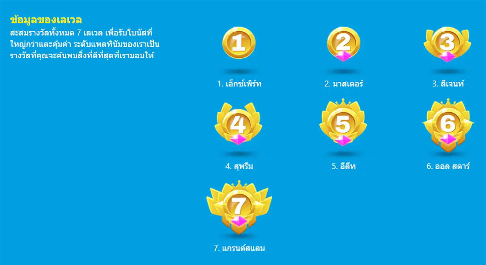 ระดับของโปรแกรม Loyalty ใน HappyLuke