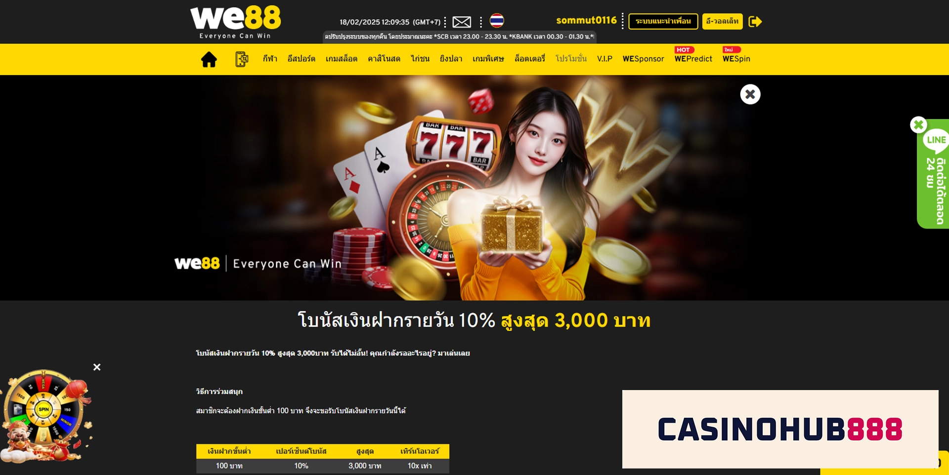 โปรโมชั่น we88