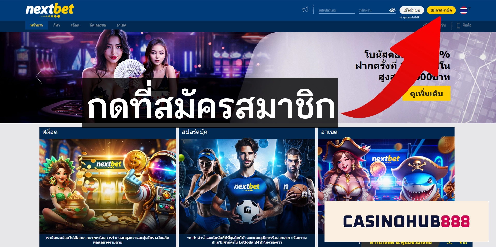 วิธีสมัคร nextbet